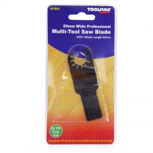 20mm 20TPI Fine Wood/Plastic Cutting Multi-Tool Blade